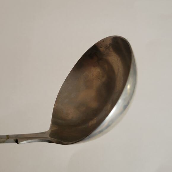 Vintage Art Silver ladle 11" long - Picture 3 of 12